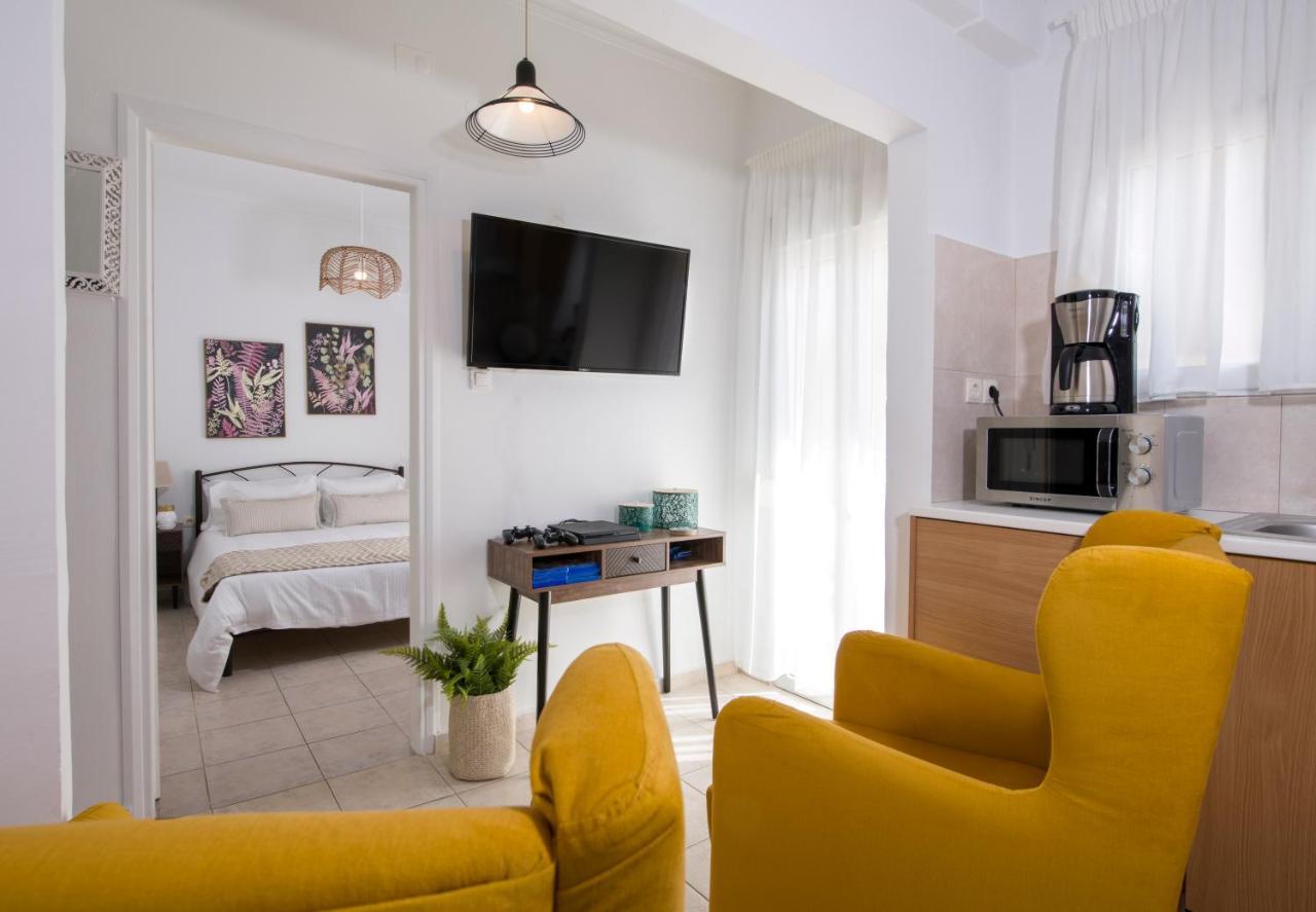 Center Manolia Dream 1 Bedroom Apartment 100M Away From The Beach ハニア エクステリア 写真